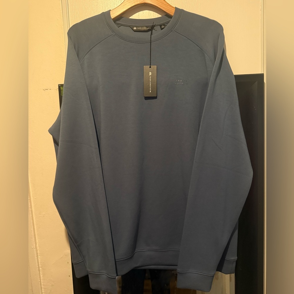 Travis Mathew Slate Blue Crewneck Sweater